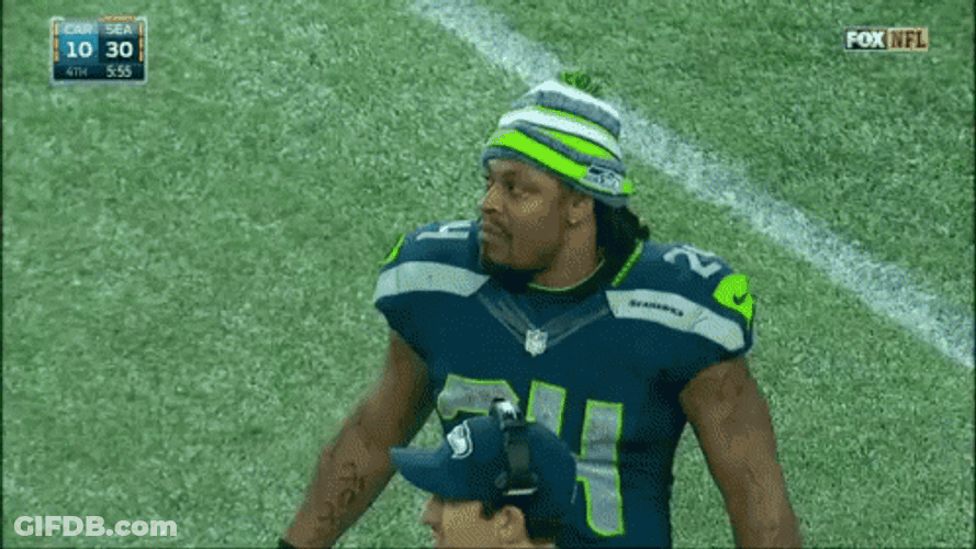 Marshawn Lynch Shaking Hands GIF