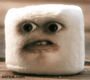 Marshmallow Face Close Up GIF