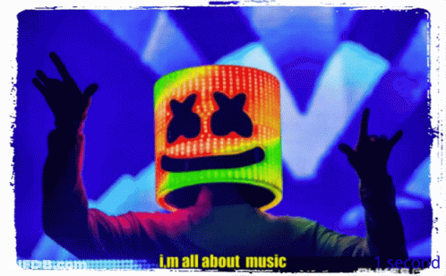 Marshmallow Head Person I'm All About Music GIF