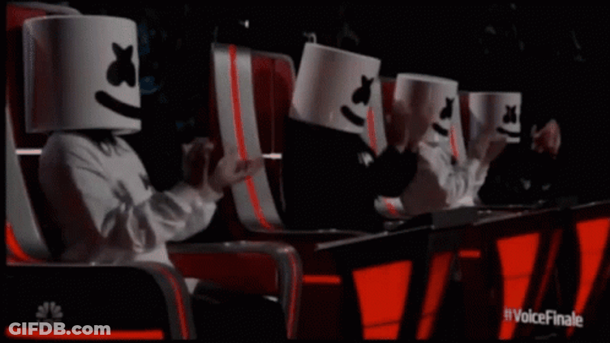 Marshmello As Contest Judge GIF