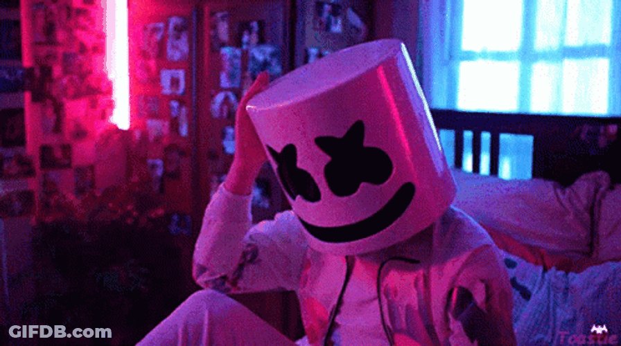 Marshmello Come Up With A Bright Idea GIF