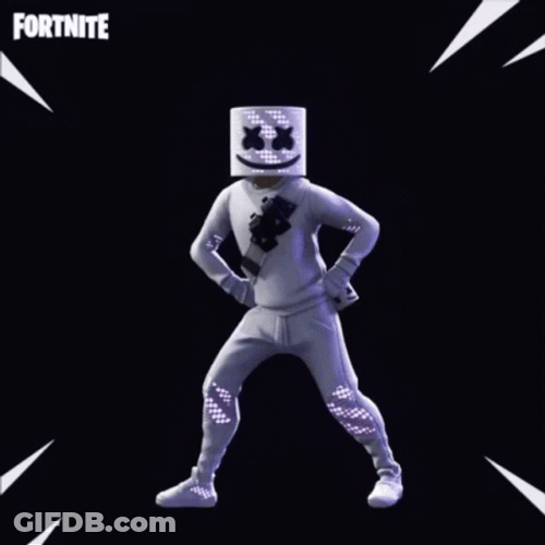 Marshmello Fortnite Dances GIF