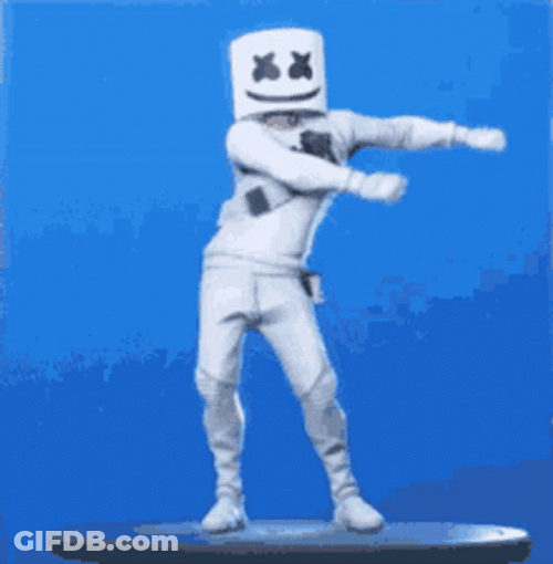 Marshmello Having A Good Time GIF