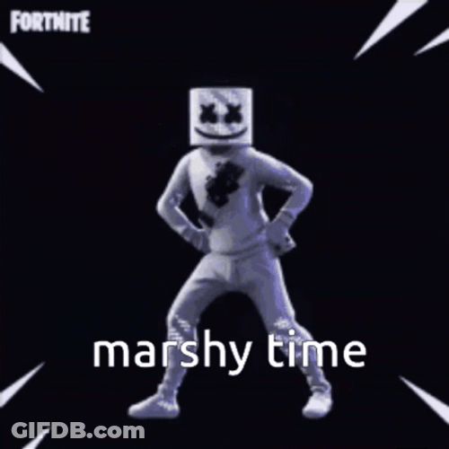Marshmello Having Marshy Time GIF