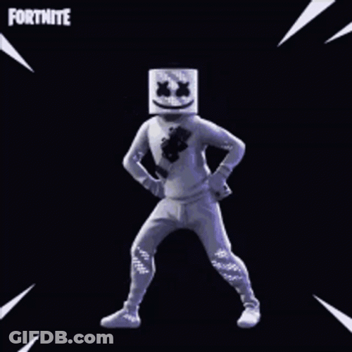Marshmello Man Macho Dance GIF
