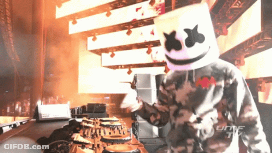 Marshmello On A Music Studio GIF