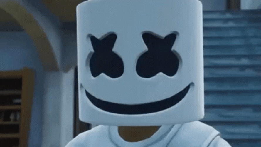 Marshmello Shaking Head GIF
