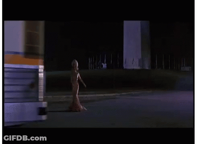 Martian Madame Walking Mars Attacks GIF