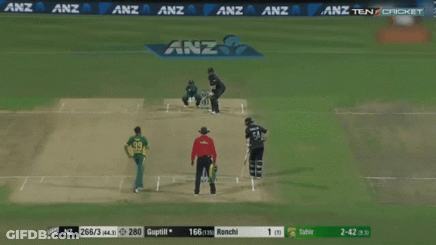 Martin Guptill Side Hit Crew Team GIF