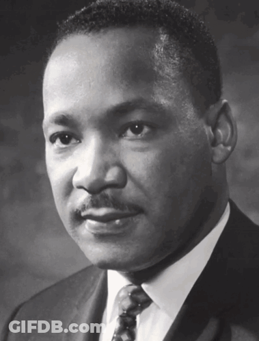 Martin Luther King Jr. Black And White Photo In Suit And Tie GIF