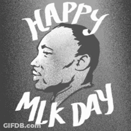 Martin Luther King Jr Drawing Happy MLK Day GIF