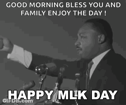 Martin Luther King Jr. Giving Speech At Microphones GIF