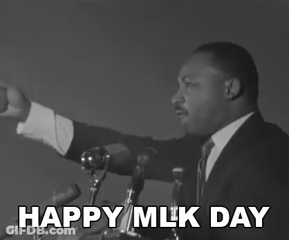 Martin Luther King Jr. Giving Speech At Podium GIF