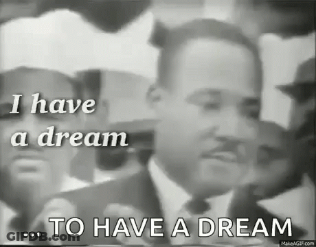 Martin Luther King Jr. Giving Speech At Protest GIF