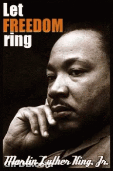 Martin Luther King Jr. Let Freedom Ring Poster GIF
