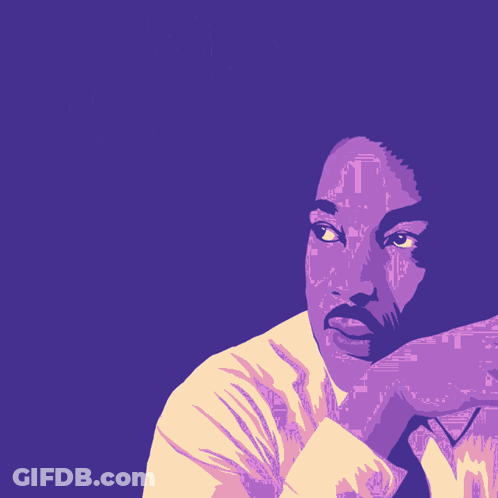 Martin Luther King Jr Poster Our Lives Begin To End The Day We Become Silent About Things GIF