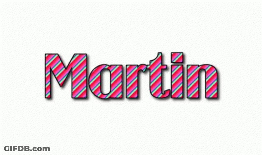Martin Name Logo GIF