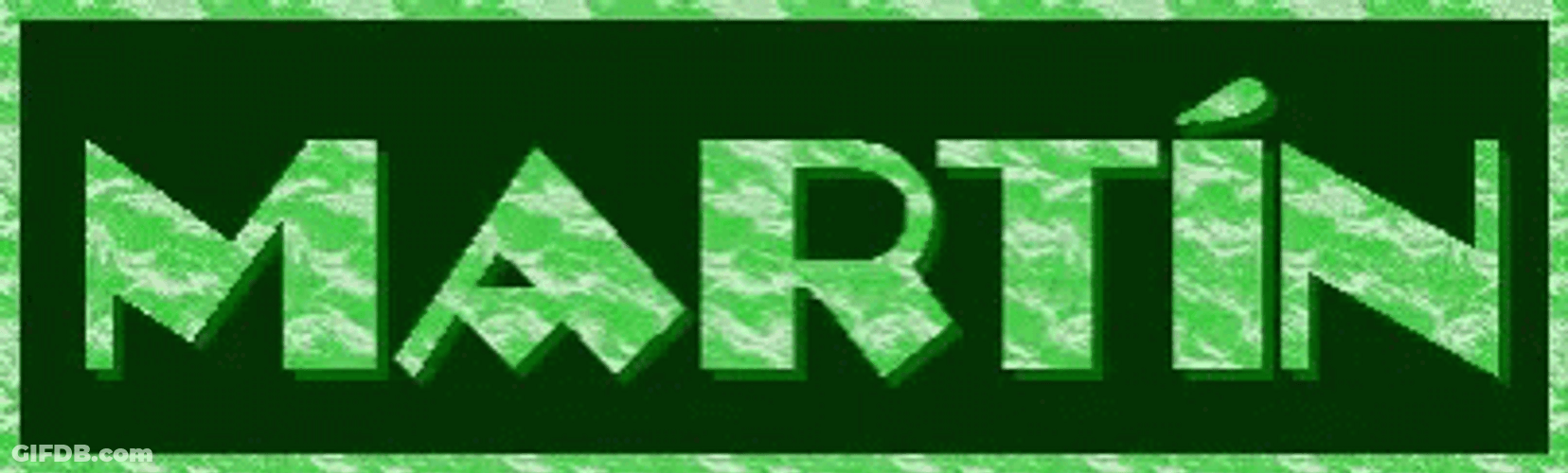 Martin Name Poster GIF