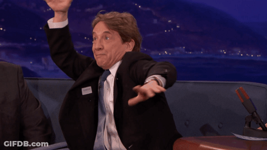 Martin Short Funny Jazz Hands GIF