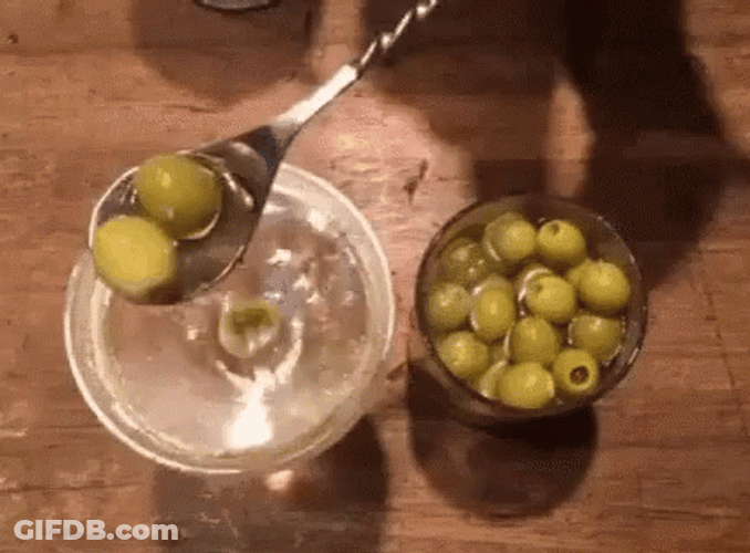 Martini Green Olive Oil Drinks GIF