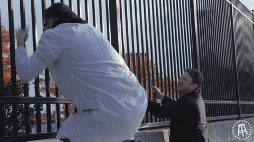 Marty Mush Panicking Let Me In Meme GIF
