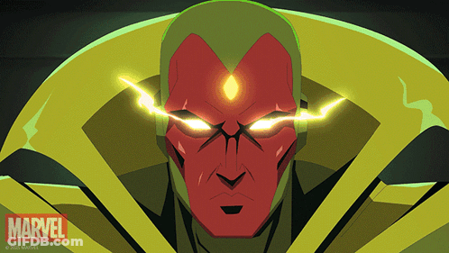 Marvel Advertisement With Red Face GIF