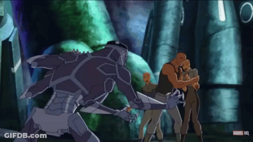 Marvel HQ Cartoon Group Of People GIF