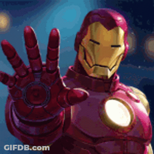 Marvel Iron Man Hand Gun GIF