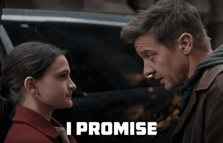 Marvel Jeremy Renner I Promise GIF