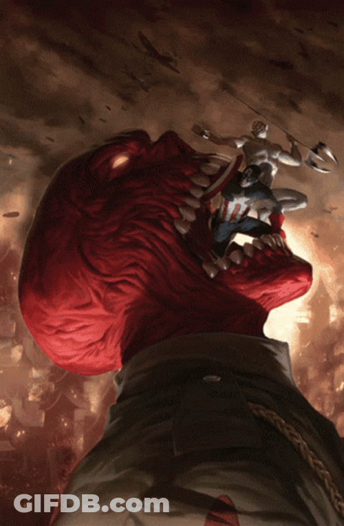 Marvel Red Skull Soul Stone GIF