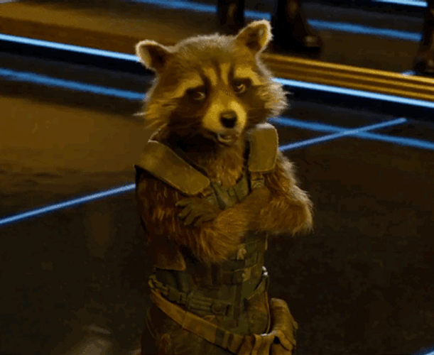 Marvel Rocket Raccoon Wink GIF