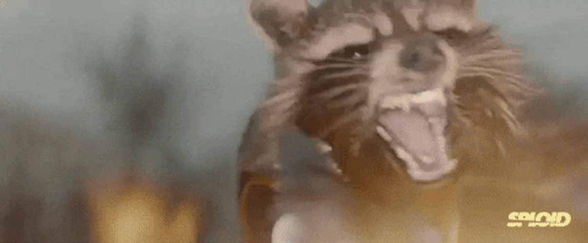 Marvel Shooting Rocket Raccoon GIF