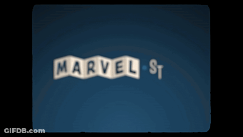 Marvel Stud On Blue Background GIF