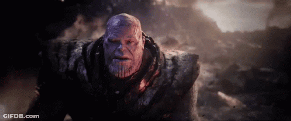 Marvel Thanos Disintegrate GIF