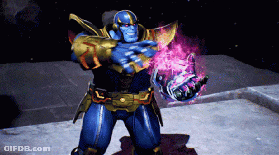 Marvel Thanos Hadouken GIF