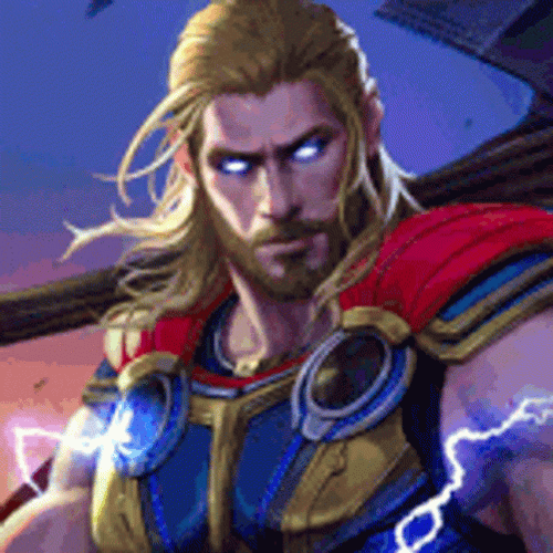 Marvel Thor Glowing Eyes GIF