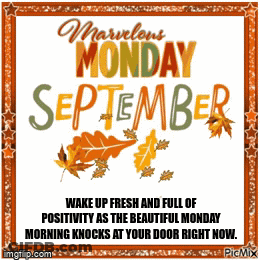 Marvelous Monday September Greeting Card GIF