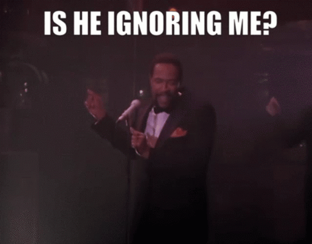 Marvin Gaye Ignoring Me GIF