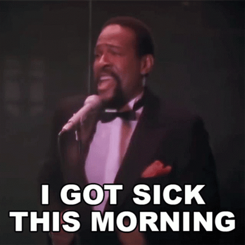 Marvin Gaye Sick Morning GIF