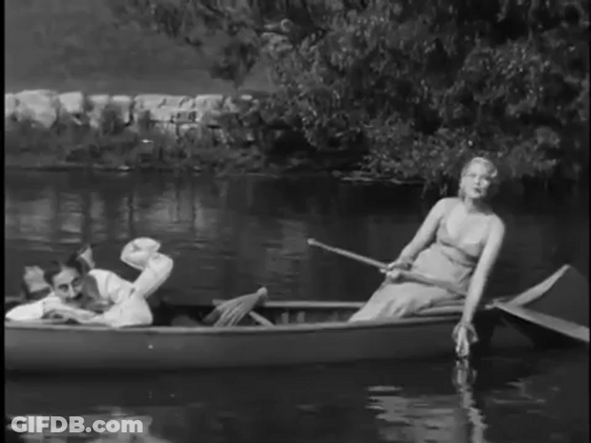 Marx Brothers Groucho Boat Date GIF