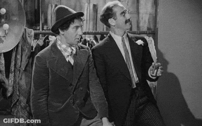 Marx Brothers Groucho Chico Beers GIF