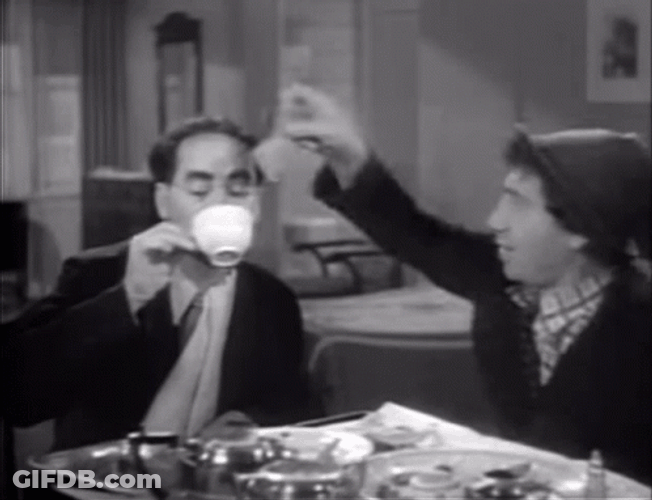 Marx Brothers Groucho Chico Coffee GIF