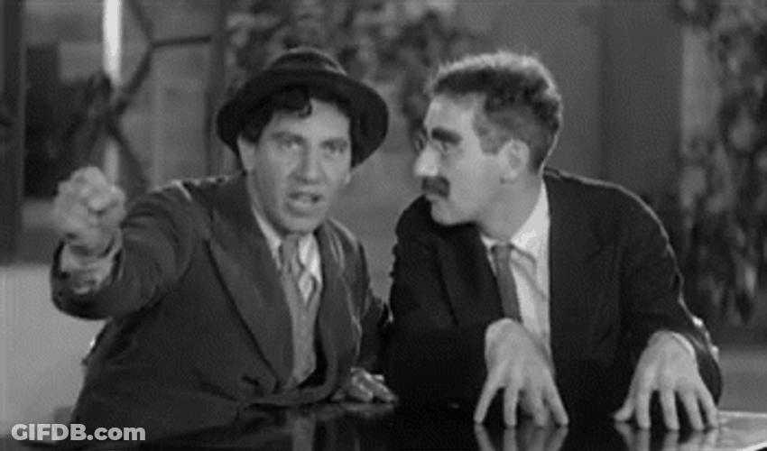 Marx Brothers Groucho Chico Sigh GIF