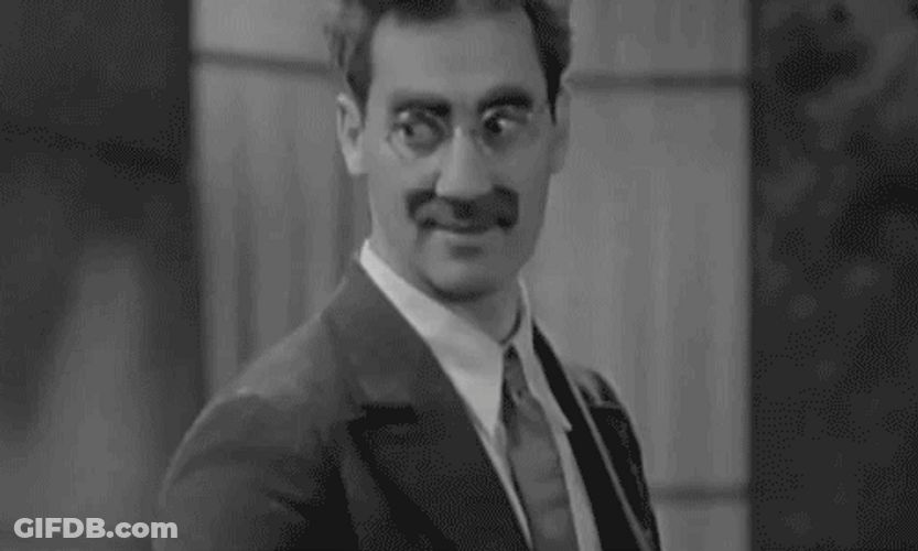 Marx Brothers Groucho Flirting GIF