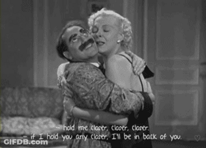 Marx Brothers Groucho Hug GIF