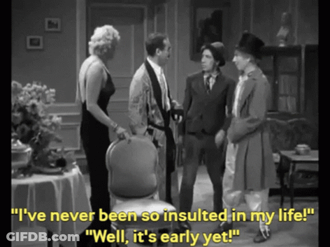 Marx Brothers Groucho Insulted Lady GIF