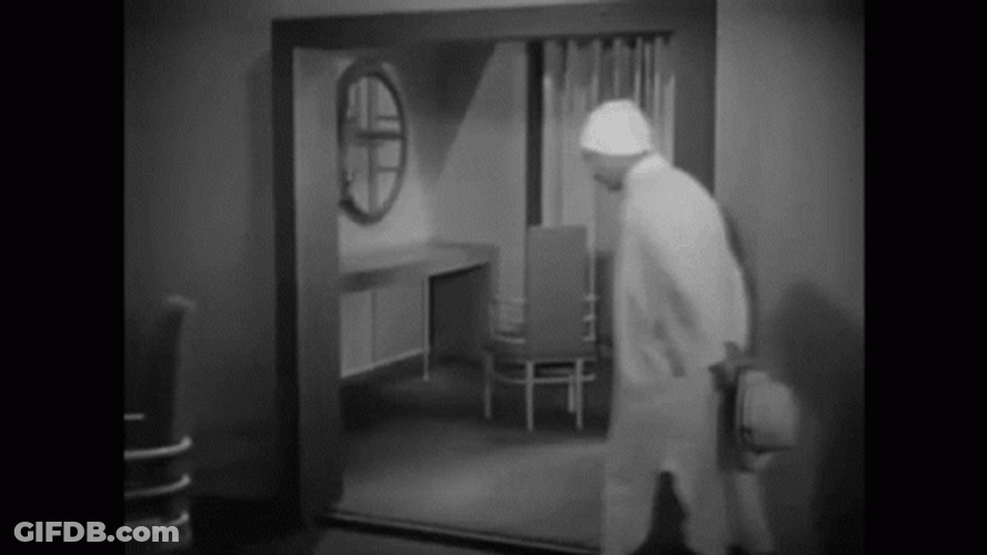 Marx Brothers Groucho Mirror Stare GIF