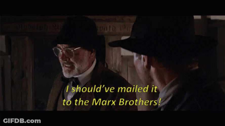 Marx Brothers Mail Indiana Jones GIF