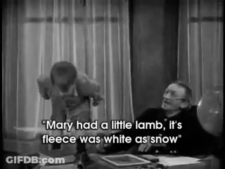 Mary Had A Little Lamb Its Fleece Was White As Snow GIF