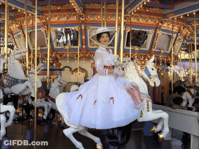 Mary Poppins On The Caroiusel GIF